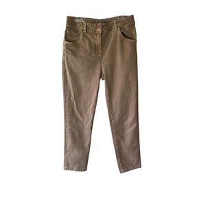 BRUNELLO CUCINELLI Women’s High Waisted Brown Jeans SZ 8
